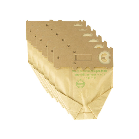 VK130 VK131 Paper Bags – Compatible Folletto Replacement Parts (6 Pieces)