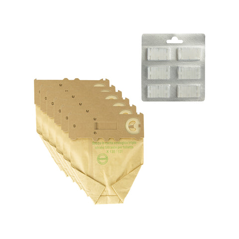 6 bags and 6 white fragrances for VK 130
