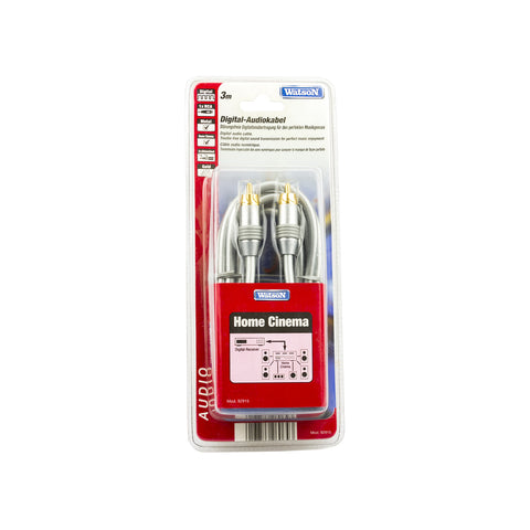 RCA Coaxial Audio Cable With Gold-Plated Connectors 3m