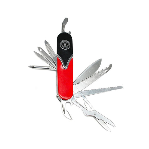 VW Style Pocket Knife With 10 Functions In Metal