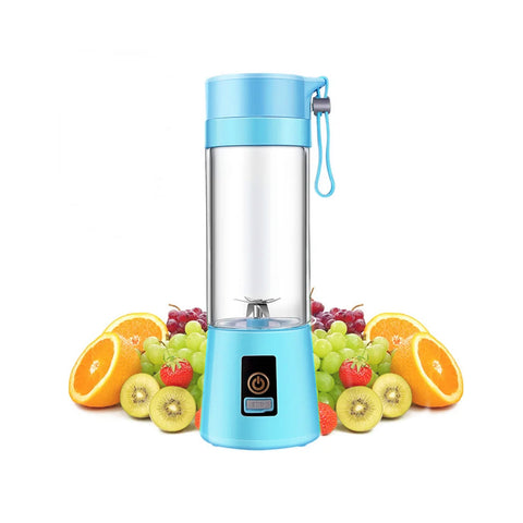 Portable Juicer with USB, Light Blue