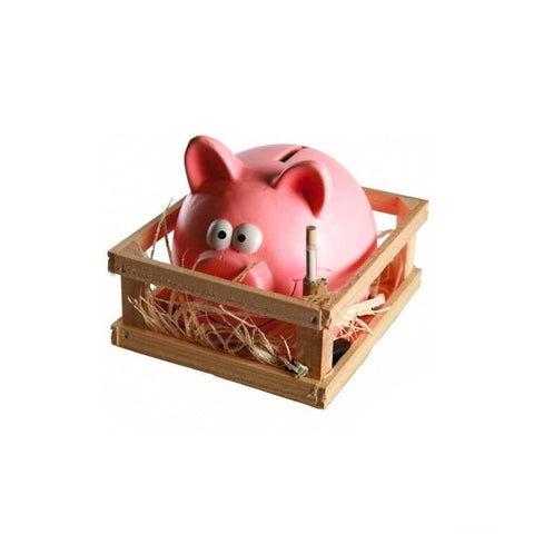 Ceramic Piggy Bank with Hammer