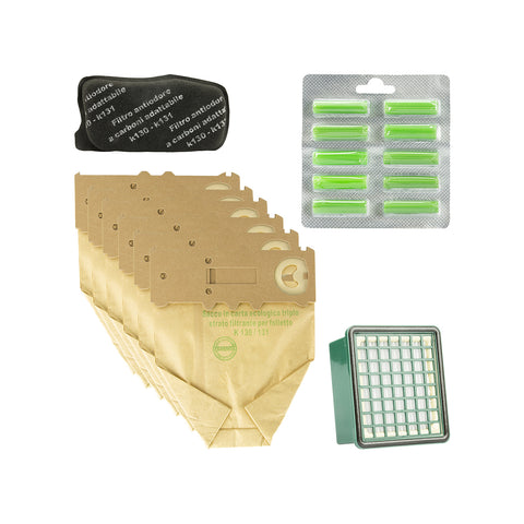 VK130 VK131 Replacement Kit – Bags, Filters, Fragrance Sticks and Odor Filters