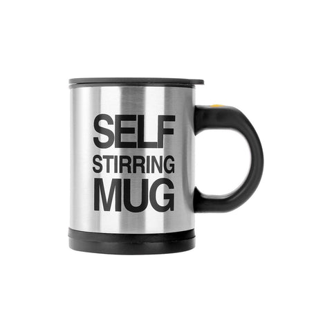 Stainless Steel Self-Stirring Mug – 350 ml Automatic Stirrer