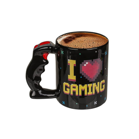 Heat Change I Love Gaming Joystick Handle Mug 10x12cm