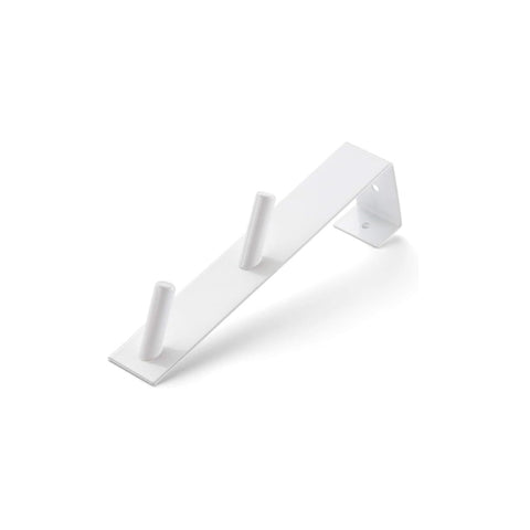 Door and wardrobe hanger with 2 hooks 18x3x4,7cm