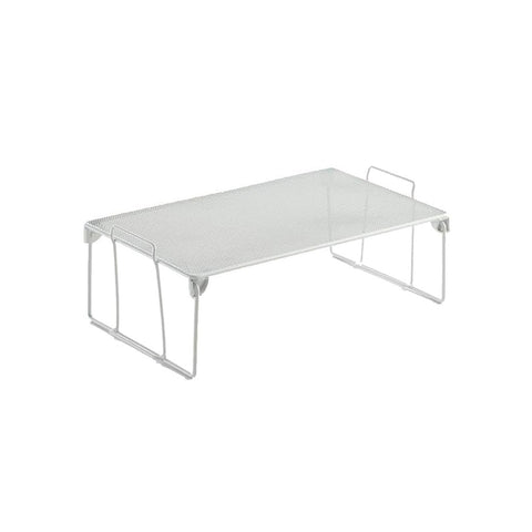 Stackable steel storage shelf with 2 tiers 41x25,5x15cm