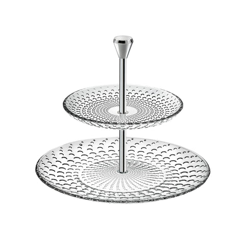 Galassia 2-tier glass stand