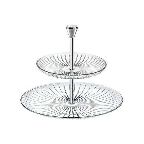 Sunbeam 2-tier glass stand