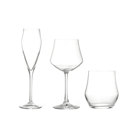Set of 18 Ego water and wine glasses