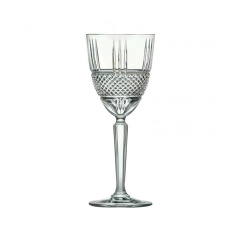 Set of 6 Transparent Brillante Wine Glasses 29cl