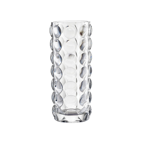 30cm Glass Vase with Bubble Design