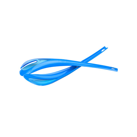 Elite blue salad servers