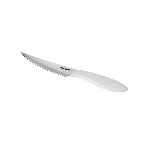 6 White Steak Knives 12cm