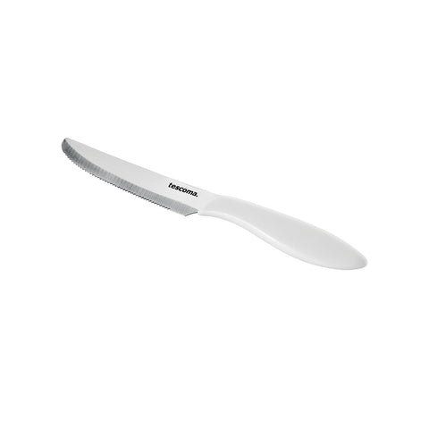 6 White Table Knives 12cm