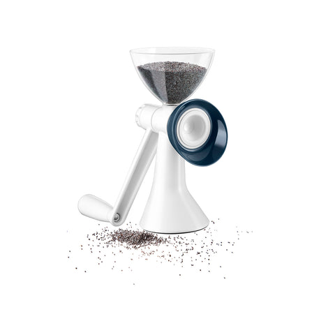 White poppy, sesame and flax seed grinder
