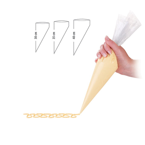 Set of 10 disposable piping bags for decorating