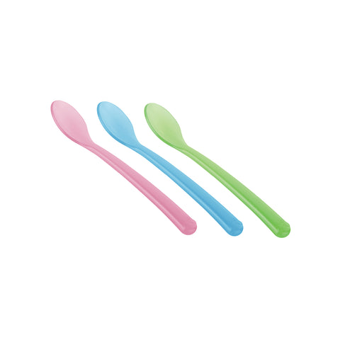 Set of 3 plastic children's spoons