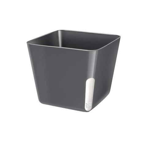 Black Square Metal Plant Pot 13x11cm