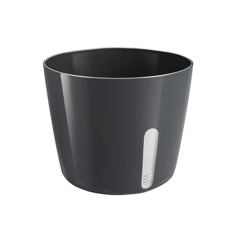 Black Round Metal Plant Pot 13.5x11cm