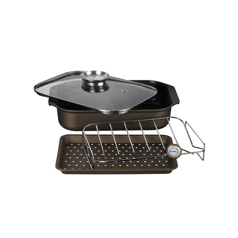 34x25 cm Diamantea non-stick forged aluminum roasting pan