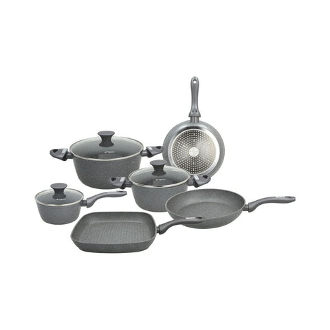 9-piece Mythos non-stick aluminum cookware set