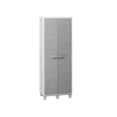 Broom Cabinet Light Gray/Taupe