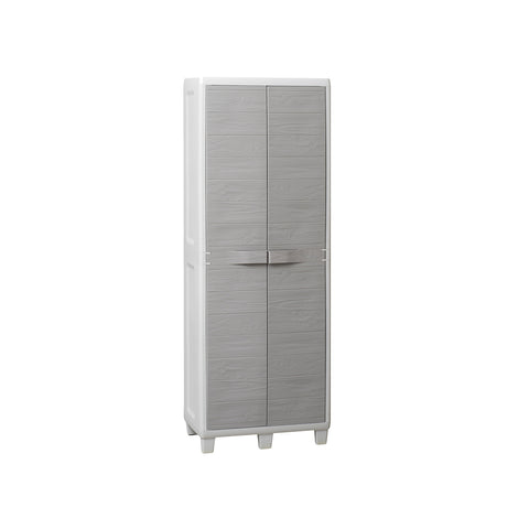 Light/Dark Gray Shelving Cabinet