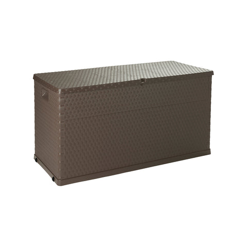 Multibox Rattan Line Storage Chest Brown