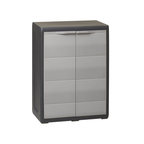 Elegance Low Cabinet Black/Taupe Gray