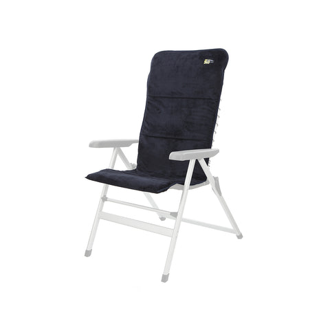 Padded blue chair cover 30.5x50.5x7cm