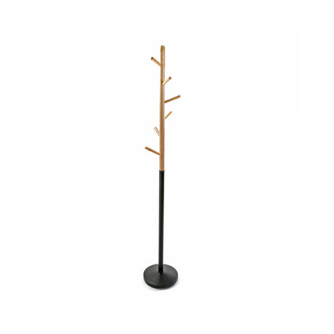 Coat Rack with 6 Hooks and Umbrella Stand, 180cm