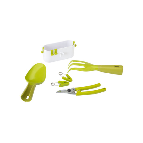 6-Piece Accessory Set with 3 Utensils Green Collection