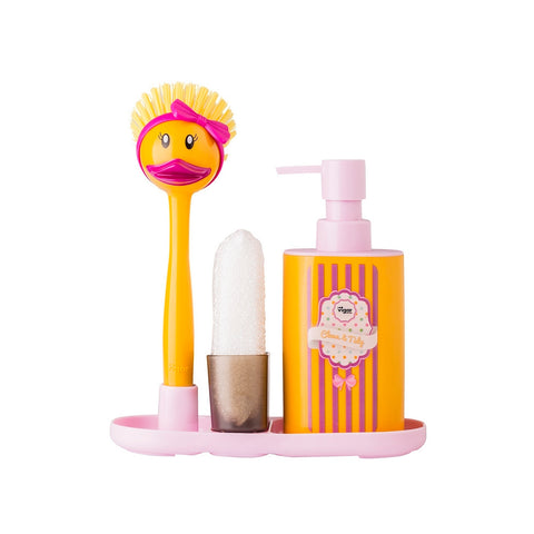 Duck Kitchen Dispenser and Brush Set