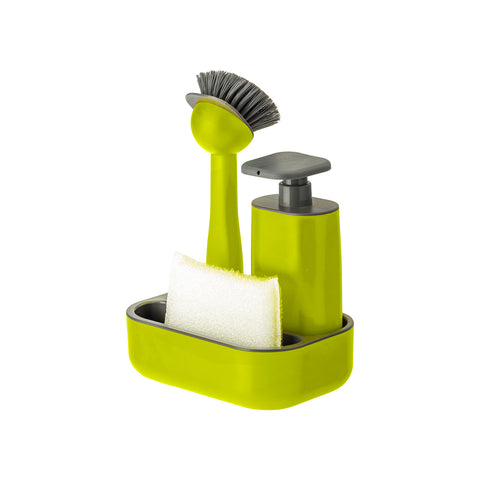Green Kitchen Dispenser and Brush Set