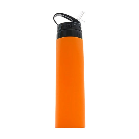 Hydralyne 550ml Silicone Sports Water Bottle, Orange