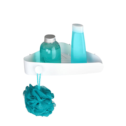 Bob White Shower Corner Shelf, No-Drill Installation