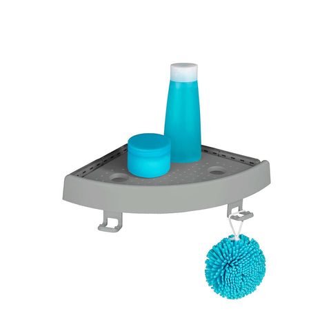 Gray Shower Corner Shelf