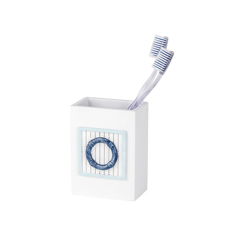 Nautic Polyresin Toothbrush Holder Cup