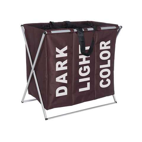 3-Compartment Laundry Basket