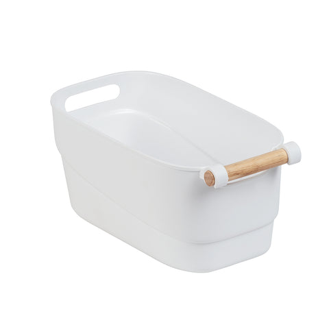 Small wooden-handled storage basket S