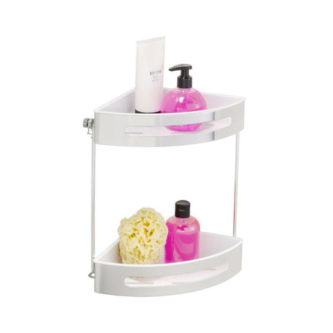 Premium Plus Stainless Steel 2-Tier Corner Shelf