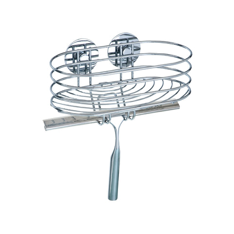 Turbo Loc Steel Shelf With Shower Squeegee