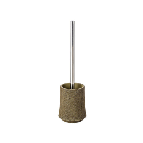 Jute Polyresin Bathroom Toilet Brush Holder