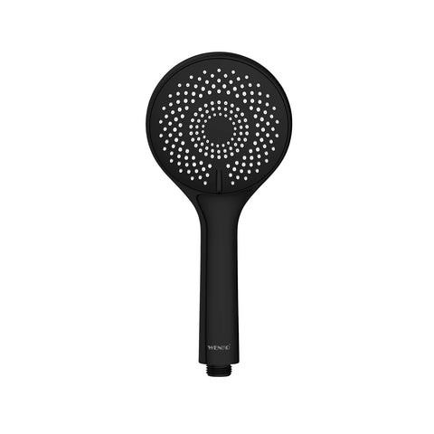 Watersaving Matte Black Showerhead D. 11cm