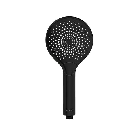 Watersaving Matte Black Showerhead D. 12cm