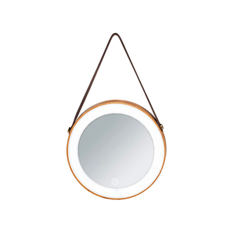 Bamboo wall mirror with LEDs, Usini