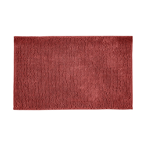 Red Chenille Bath Mat 50x80cm