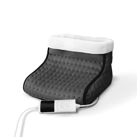 Cozy Electric Heated Foot Warmer in Soft Fabric – 3 Levels and 90-Minute Timer