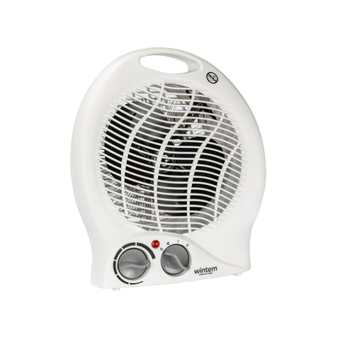 Compact Fan Heater 2000W with Adjustable Thermostat